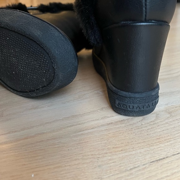 LAST CHANCE❗️Chic Ankle Winter Wedge Boot - Leather & faux shearling - Picture 4 of 8